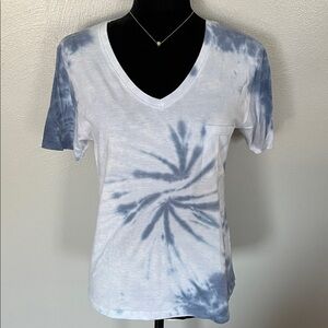 Dreamsicke Tie Dye V-Neck Pocket Tee Short Sleeve Size Medium